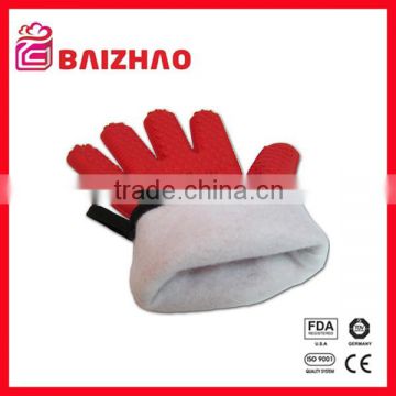 Non stick silicone gloves for bbq with heat resistant