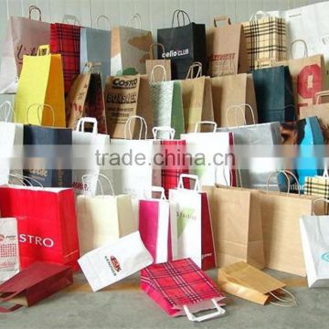 Apparel paper bag with your own logo shopping