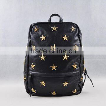 Fashion backpack teenage,black bakpack