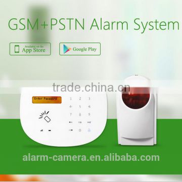 Europe Welcomed! Touch Smart Home Wireless GSM PSTN Alarm System & GSM Security Alarm System with 8ch Relay Outputs