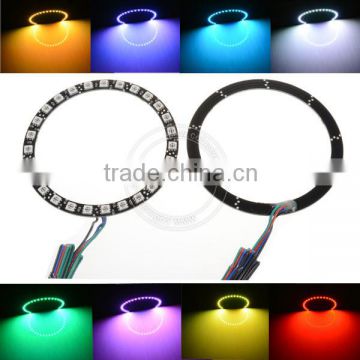 Car color changing led light 5050 rgb color halo rings