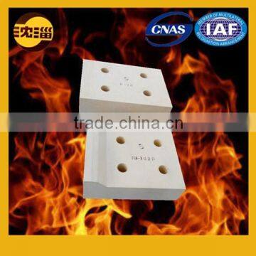 made in China glass kiln tin bath bottom block refractory brick perforated block manufacturer