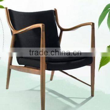 modern living sofa solid wood lounge chair, leisure sofa chair