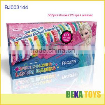 Crazy make friendship rubber band bracelet crazy rainbowe loom band kit in blue box