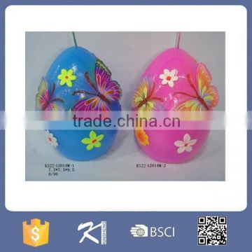 Easter decorative items egg shaped candle wax