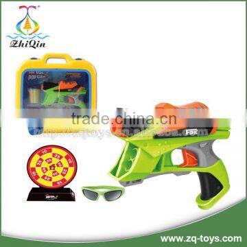 2015 Hot selling shooting target plastic pellet gun soft bullet gun best gift for children