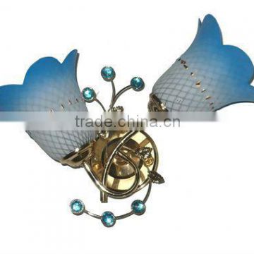 2014 iron wall lamp with colorful crystal