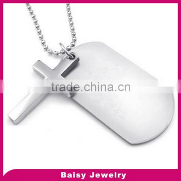 China factory direct sale custom engraved Stainless Steel christian dog tags