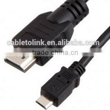 Micro usb to HDMIMale MHL Cable 1m top quality cabletolink