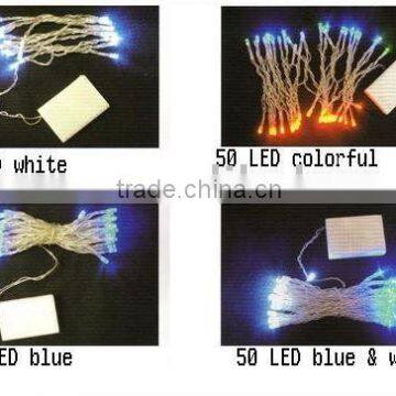 Battery LED string light-3AA battery -blue-20leds