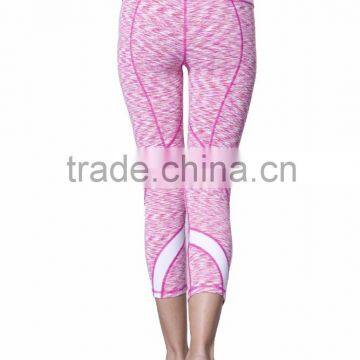 2016 Top Quality Women Workout Pnats Compression Running Tights Sports Capri Leggings