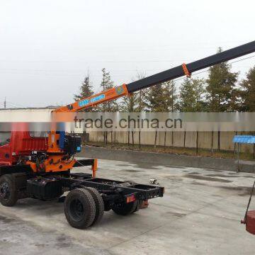 hand operated lifting equipment on truck, Model No.: SQ3.2S3, 3.2ton truck crane with telescopic booms.