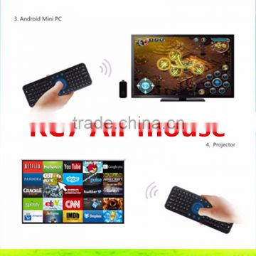 Best RC7 Air mouse better than Rii mini I8 touchpad keyboard wireless fly mouse for Android tv box