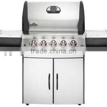 hot selling fashionable outdoor gas barbecue grill with side oven