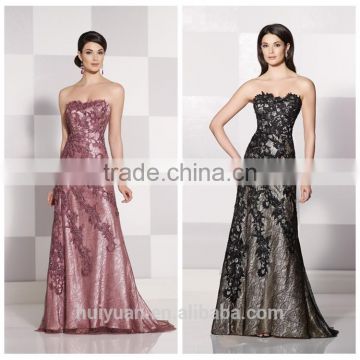 sleeveless one piece patterns of lace evening dress