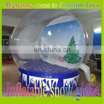 4M photo inflatble global snow ball for christmas