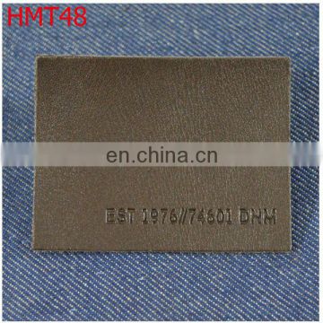 black colour leather tag for jeans