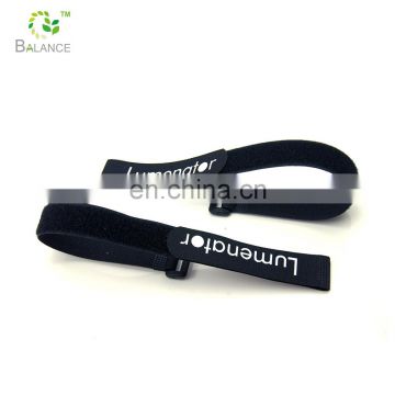 Custom logo strap security nylon hook and loop band strap