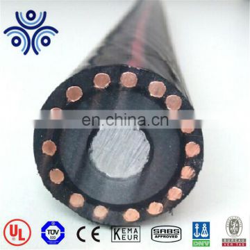 Hot sell UL1072 15KV single core 1/0awg TR- xlpe insulated 100% MV-90/105 power cable