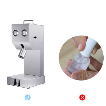 2019 new invention gel nail polish plastic bottle glass bottle semi automatic bottle capping machine