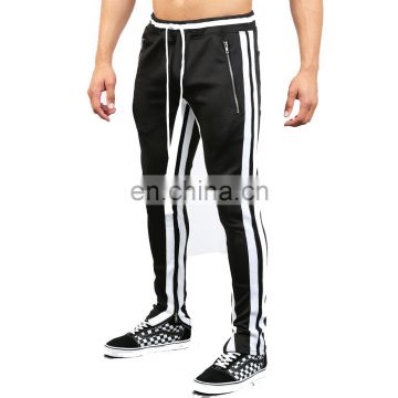 DiZNEW OEM skinny design striped track pants mens jogginghose