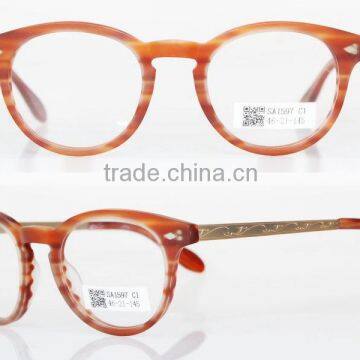 high-end Acetate optical with metal parts mixed,CE/FDA