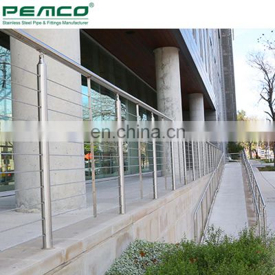 Exterior Deck Vertical Wire Rope Railing Terrace Stainless Steel Cable Balustrade