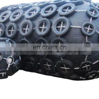 Hongruntong Aircraft Tyre High Pressure Pneumatic Marine Fender 80 KPA For Ship Protection