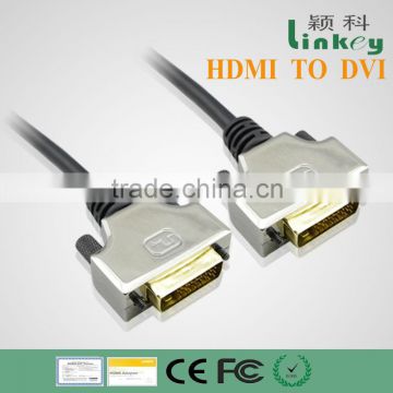 DVI to DVI cable with single or dual channel