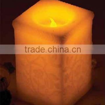 Decorative carved LED candles