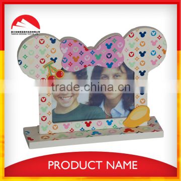 Hot Sell Cartoon Eco-friendly Wooden Funny Photo Frame with box
