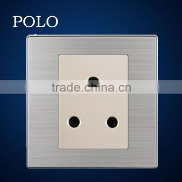 86-X1 Polo wall electrical socket PC material champagne socket 3 pole round 15A socket outlet