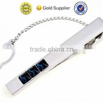 trade manufacture wholesale professional quality custom tie clip with crystal