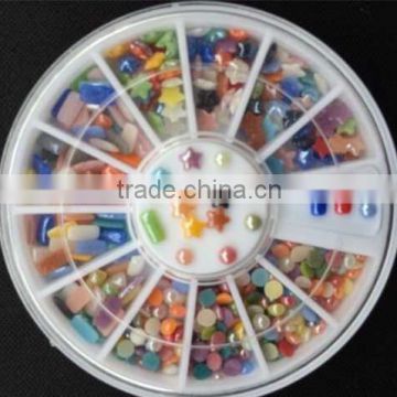 2016 New Nail art Accessories ceremic colorful mixed star Round nail art Decorations