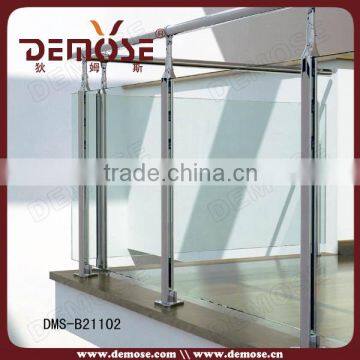 balcony tempered glass handrail / plexiglass baluster