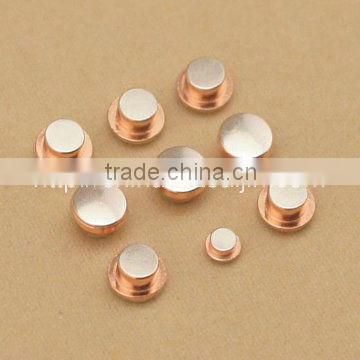 Switches Electrical Silver Contact Rivet ISO9001 Approved Tri-metal Contact Rivets