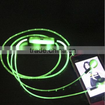 New Product Competitive price Led glowing Earphones,Led Light Earphones,Light Up Earphone