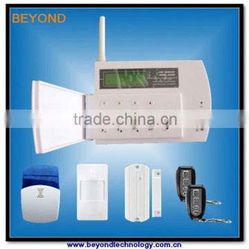 LCD gsm wireless home security alarm system