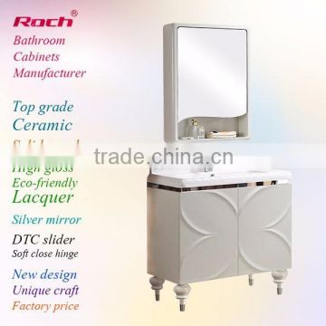 ROCH 8042 Top Selling Free Standing Bathroom Cabinet,Solid Wood Cabinet,Classic Bathroom Cabinet