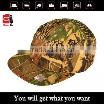 Promotion custom made logo camo 5 panel snapback cap