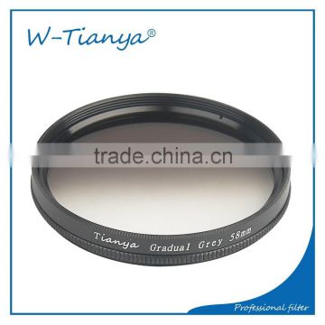 Wholesale Good Quality Graduated Grey Color Filter 77mm Camera Filter