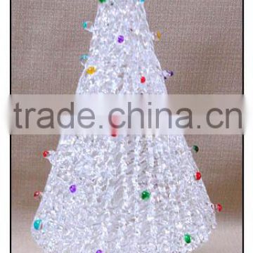 hand made spun glass tree decoration