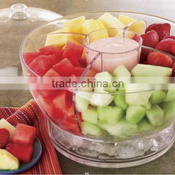Plastic Ice Salad Bowl With Lid