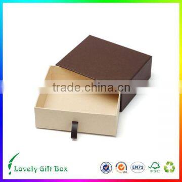 newly cardboard kraft paper drawer sliding gift box