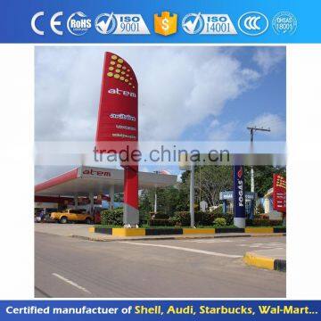 Outdoor Advertising Petrol Station Pylon Signs