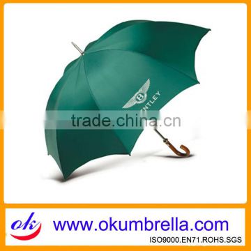 Automatic Wooden Curved Handle Umbrella OK149
