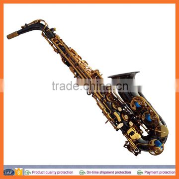 black nickel body copper alto saxophone