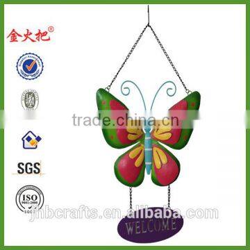 China Wholesale High Quality New Design butterfly welcome sign For garden