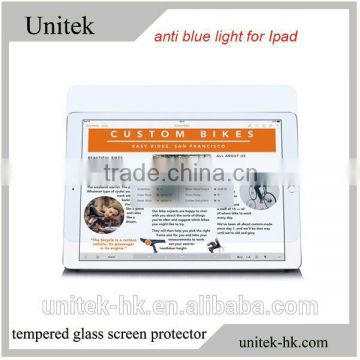 Factory price anti-blue light tempered glass screen protectors 9h premium tempered glass film for ipad