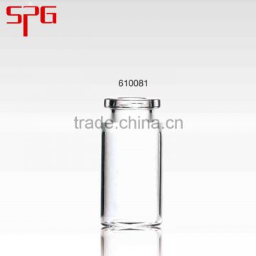 Buy wholesale direct from china made of low borosilicate glass tubing 8ml clear medical glass injection bottle